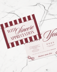 Business Thank You Card Canva Template | Elegant Old Money Style | Lorna - Trendy Fox Studio