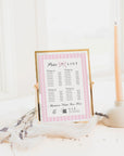 Price List Menu Canva Template | Coquette Stripes | Brit - Trendy Fox Studio