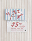 Business Coupon Card Canva Template | Preppy Cottagecore | Margot - Trendy Fox Studio