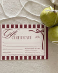 Gift Certificate Canva Template | Old Money Style Postcard | Lorna - Trendy Fox Studio