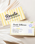 Business Card Canva Template | Preppy Cottagecore | Yara - Trendy Fox Studio