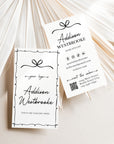 Business Card Canva Template | Whimsical Coquette | Thea - Trendy Fox Studio