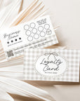 Loyalty Card Canva Template | QR Code | Cottagecore Gingham | Lula - Trendy Fox Studio