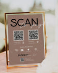 Scan to Pay Sign Canva Template | 2 QR Code | Modern Editorial | Lyra - Trendy Fox Studio