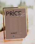 Scan to Pay Sign & Price List Sign | 2 QR Code | Canva Template | Lyra - Trendy Fox Studio