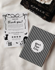Halloween Business Thank You Card with QR Code Canva Template | Girly Whimsical - Trendy Fox Studio