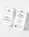 Business Card Canva Template | Whimsical Coquette | Thea