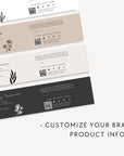 Soap Bar Wrap Label Canva Template - Trendy Fox Studio
