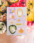 Halloween Business Thank You Card Canva Template | Pastel Pink Coquette Frames