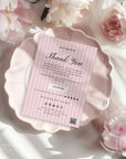 Business Thank You Card Canva Template | Coquette Pink Bows | Brit - Trendy Fox Studio