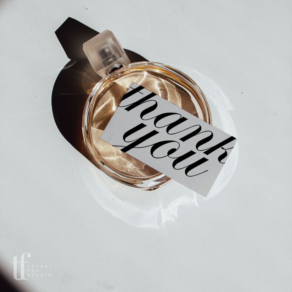 Business Card Thank You Canva Template | Wynn - Trendy Fox Studio