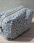 Carry - All Boxy Pouch | Vintage Blue Floral - Trendy Fox Studio