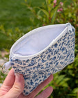 Mini Wallet | Vintage Blue Floral - Trendy Fox Studio