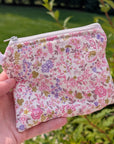 Mini Wallet | Ditzy Pink Floral - Trendy Fox Studio
