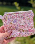 Mini Wallet | Ditzy Pink Floral - Trendy Fox Studio