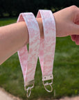 Wristlet Keychain | Pink Chinoiserie - Trendy Fox Studio