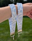 Wristlet Keychain | Blue Chinoiserie - Trendy Fox Studio
