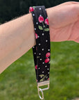 Wristlet Keychain | Cherry Dots (Black) - Trendy Fox Studio