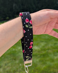 Wristlet Keychain | Cherry Dots (Black) - Trendy Fox Studio