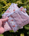 Mini Wallet | Vintage Sage & Rose Patchwork - Trendy Fox Studio