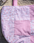 Tote Bag | Pink Bows Patchwork - Trendy Fox Studio
