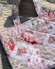Mini Tote Bag | Vintage Rose & Sage - Trendy Fox Studio