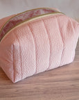 Carry - All Boxy Pouch | Pink Seersucker - Trendy Fox Studio