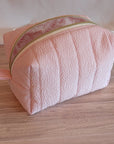 Carry - All Boxy Pouch | Pink Seersucker - Trendy Fox Studio