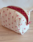 Carry - All Boxy Pouch | Cherry Dots (White) - Trendy Fox Studio