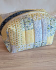Carry - All Boxy Pouch | Yellow & Green Patchwork - Trendy Fox Studio