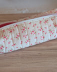 Hair Tool Pouch | White Rose Gauze - Trendy Fox Studio