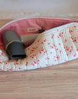Hair Tool Pouch | White Rose Gauze - Trendy Fox Studio