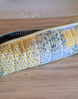 Hair Tool Pouch | Yellow & Green Patchwork - Trendy Fox Studio