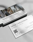 Modern Photo Business Card with QR Code Canva Template