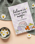 Retro Mushroom Business Thank You Card Canva Template | Customizable | QR Code - Trendy Fox Studio
