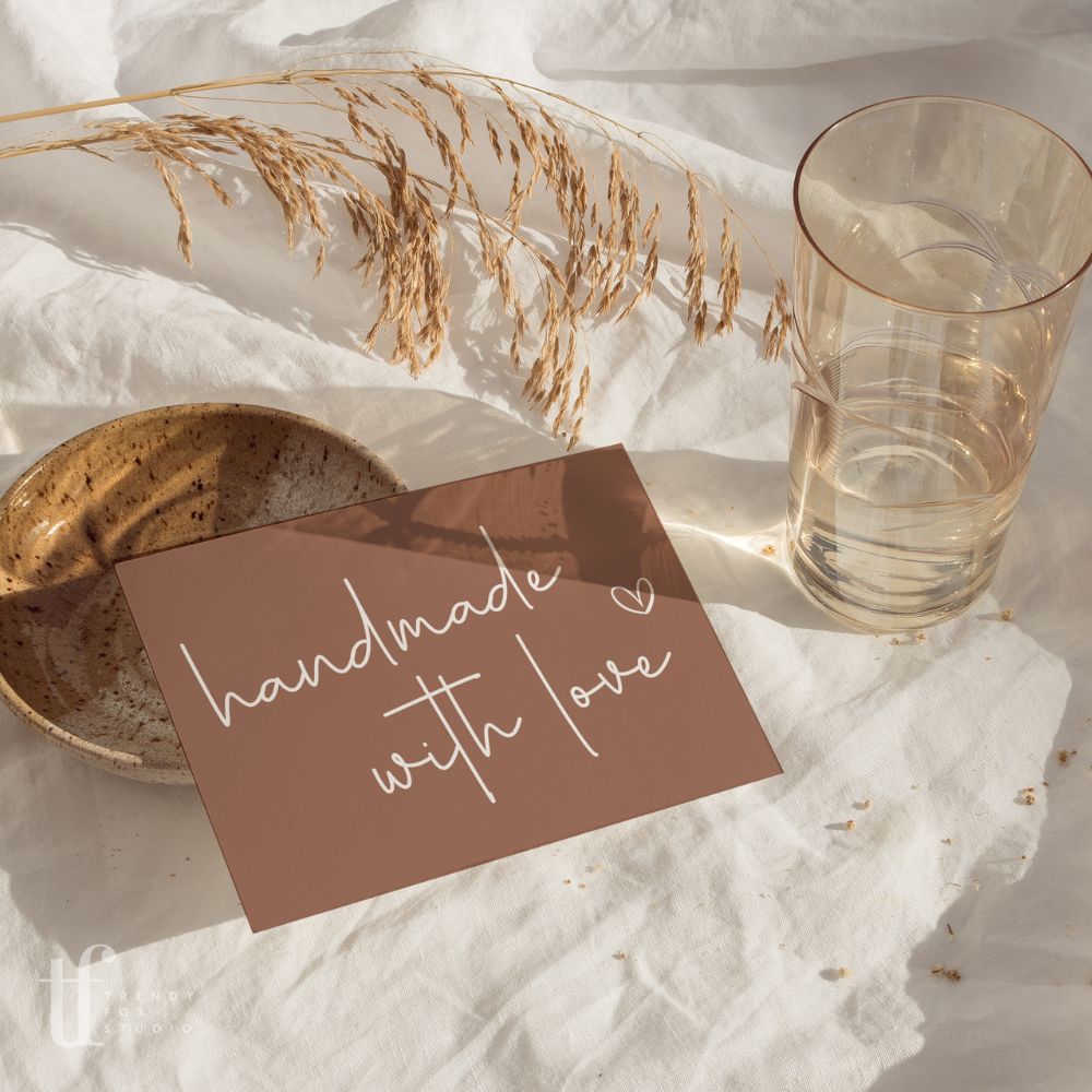 Minimal Business Thank You Card Canva Template | Add Logo | Blair - Trendy Fox Studio