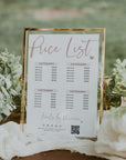 Modern Elegant 3 QR Code Scan to Pay Sign & Price List Sign Canva Template | Vera - Trendy Fox Studio