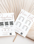 Modern Elegant 3 QR Code Scan to Pay Sign & Price List Sign Canva Template | Vera - Trendy Fox Studio