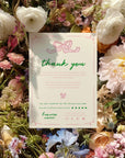Girly Coquette Business Thank You Card Canva Template | Daphne - Trendy Fox Studio