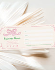 Girly Coquette Bows Gift Certificate Canva Template | Daphne - Trendy Fox Studio