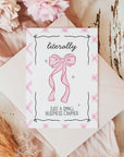 Business Thank You Card Canva Template | Girly Coquette Bows - Trendy Fox Studio