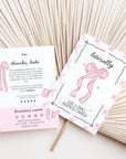 Business Thank You Card Canva Template | Girly Coquette Bows - Trendy Fox Studio