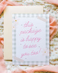 Business Thank You Card Canva Template | Pastel Preppy Gingham | Carla - Trendy Fox Studio