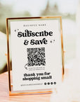 QR Code Email Newsletter Sign Up Sign Canva Template | Dani - Trendy Fox Studio