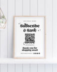 QR Code Email Newsletter Sign Up Sign Canva Template | Dani - Trendy Fox Studio