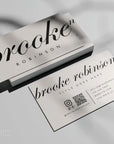 Business Card with QR Code Canva Template | Modern Luxe - Trendy Fox Studio