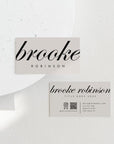 Business Card with QR Code Canva Template | Modern Luxe - Trendy Fox Studio