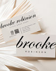 Business Card with QR Code Canva Template | Modern Luxe - Trendy Fox Studio
