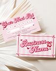 Appointment Reminder Card Canva Template | Coquette Cherry - Trendy Fox Studio