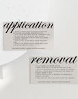 Artificial Nails Application & Removal Card Canva Template | Wynn
